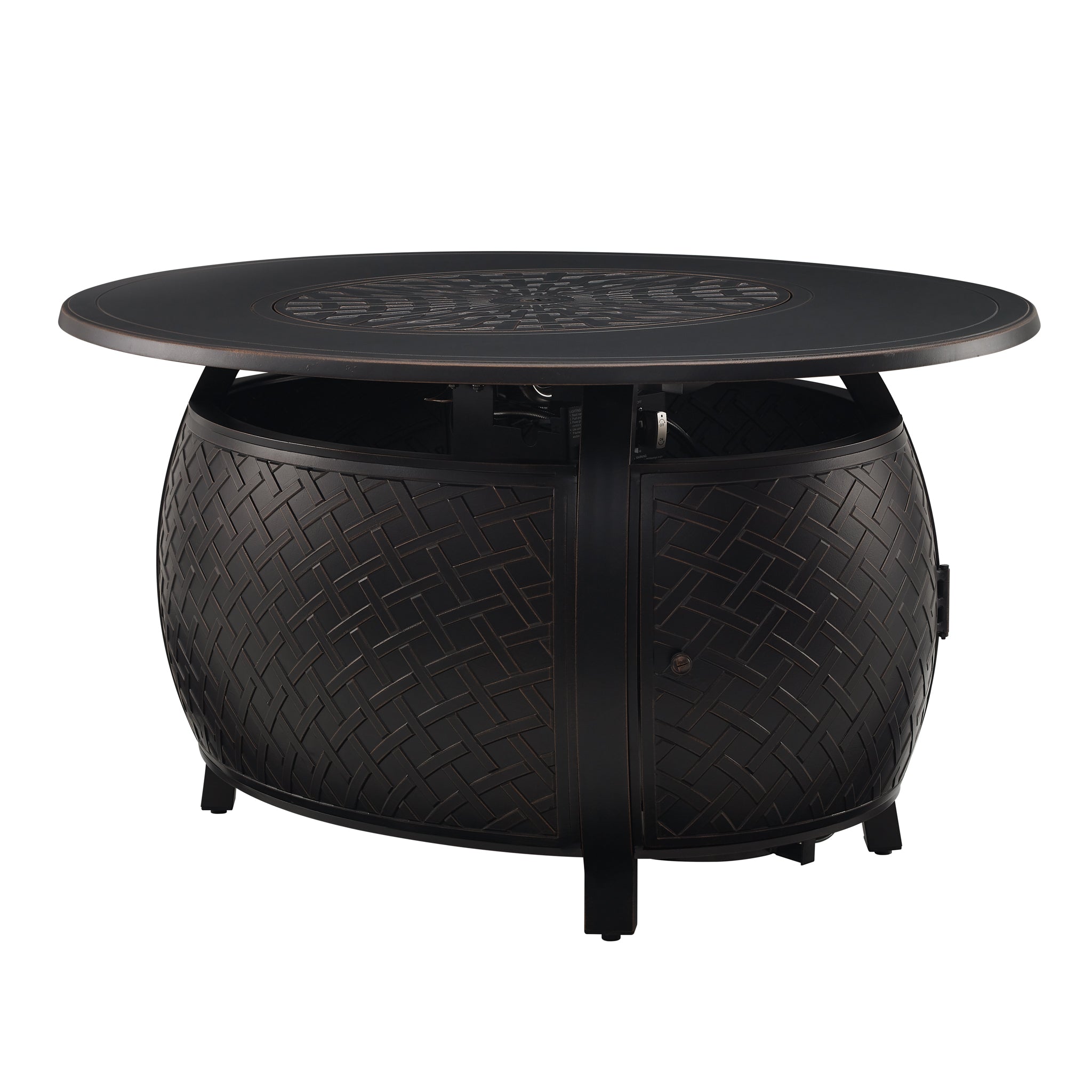 Well Traveled Living Taylor Oval Aluminum LPG/NG Fire Pit