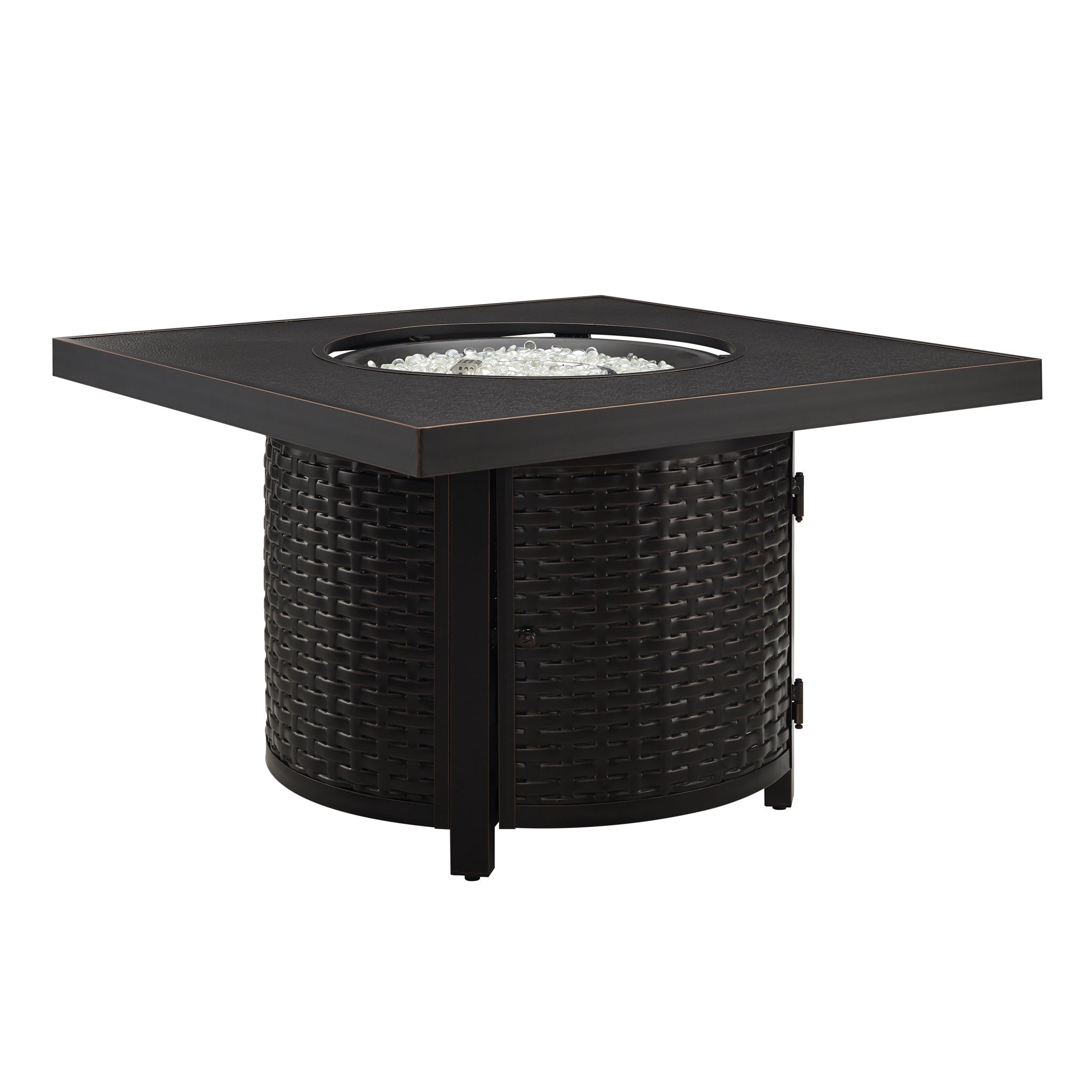 Well Traveled Living Dalton Square Aluminum Gas Fire Pit Table