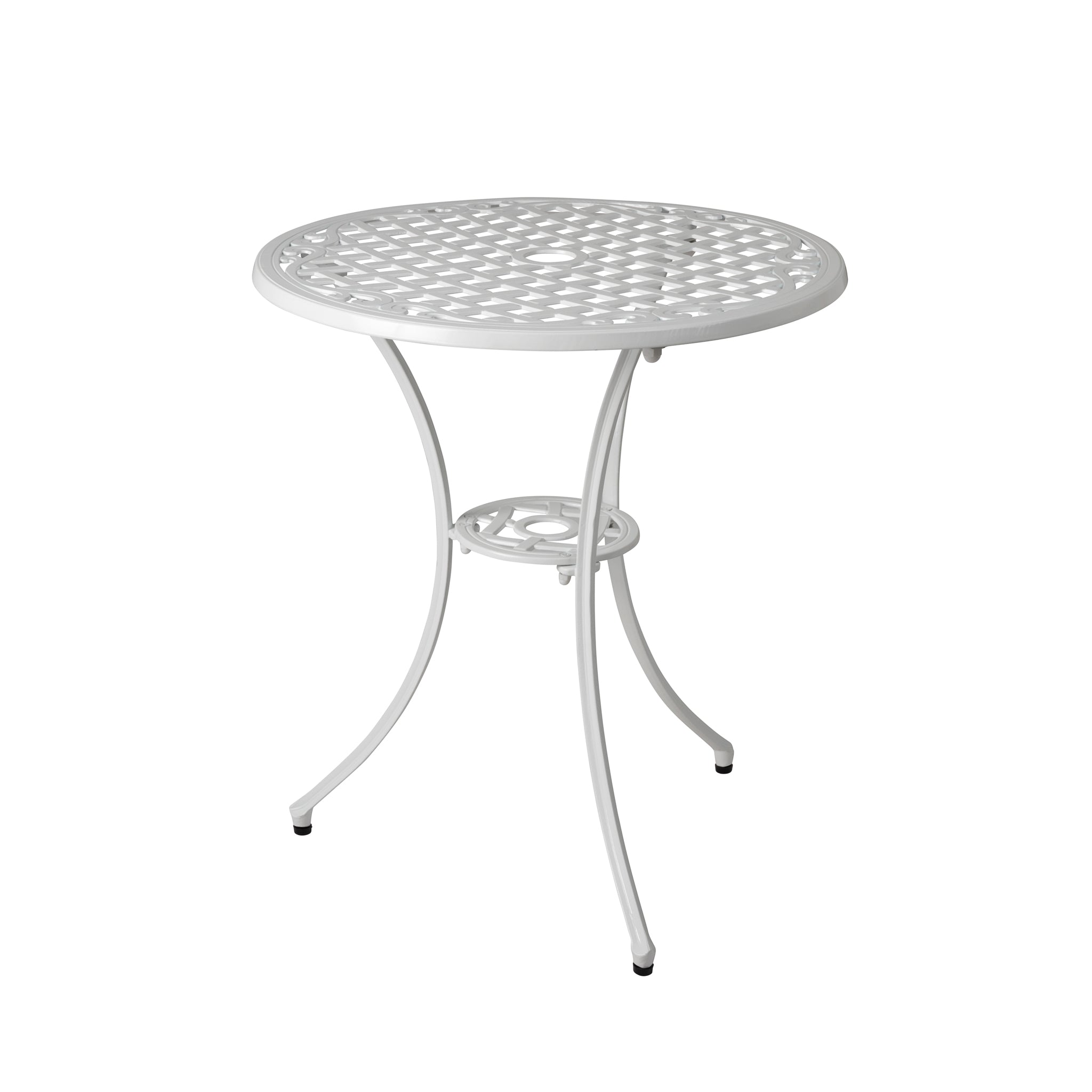 Well Traveled Living Vashon Aluminum Bistro Set in White