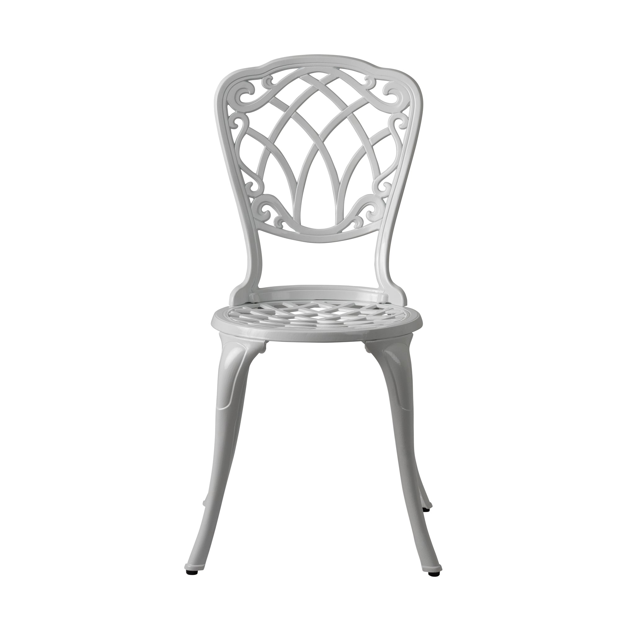 Well Traveled Living Vashon Aluminum Bistro Set in White