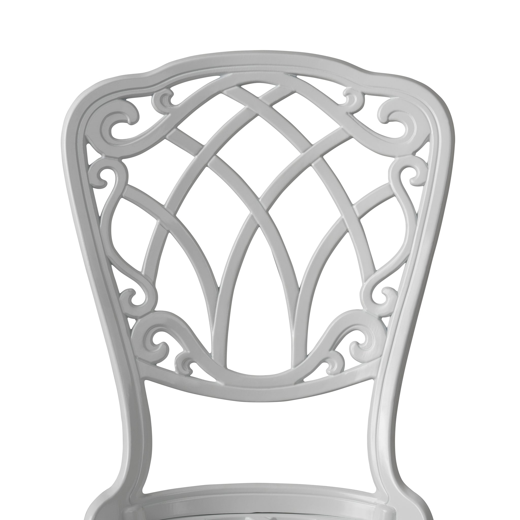 Well Traveled Living Vashon Aluminum Bistro Set in White