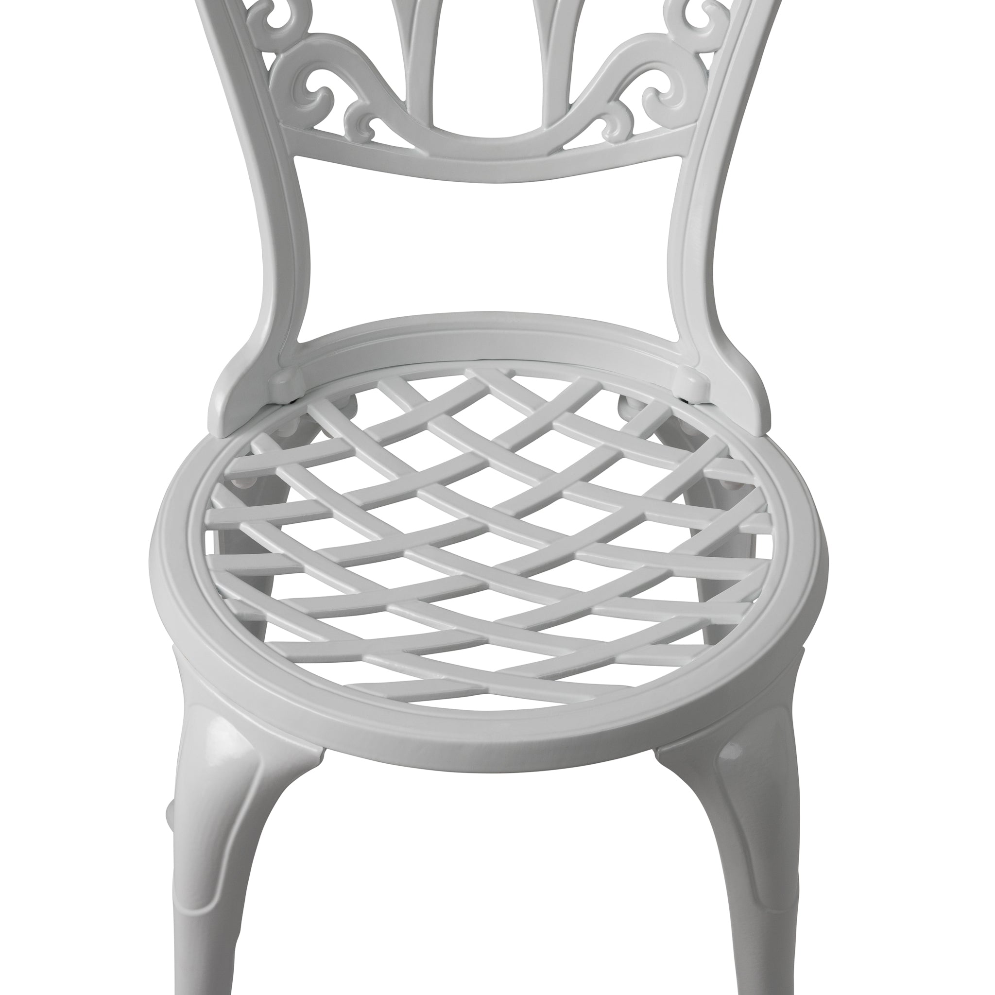 Well Traveled Living Vashon Aluminum Bistro Set in White