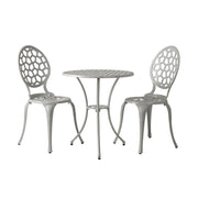 Well Traveled Living Vashon Aluminum Bistro Set in White