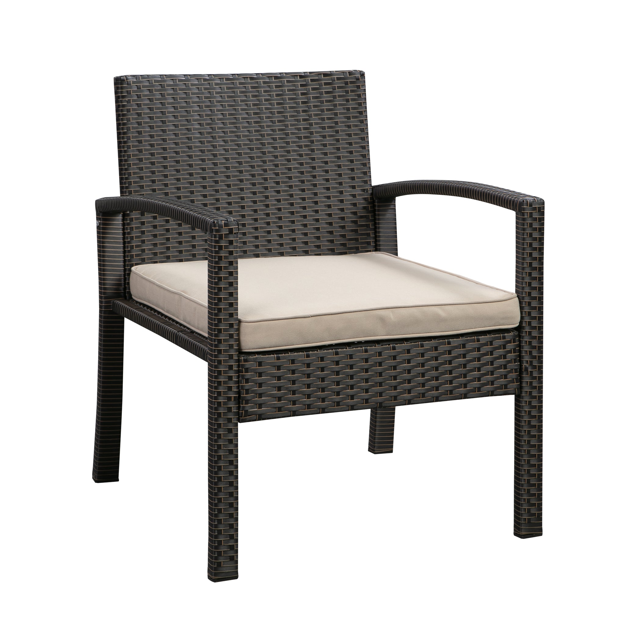 Well Traveled Living Bern Balcony Chat Set in Mocha Wicker