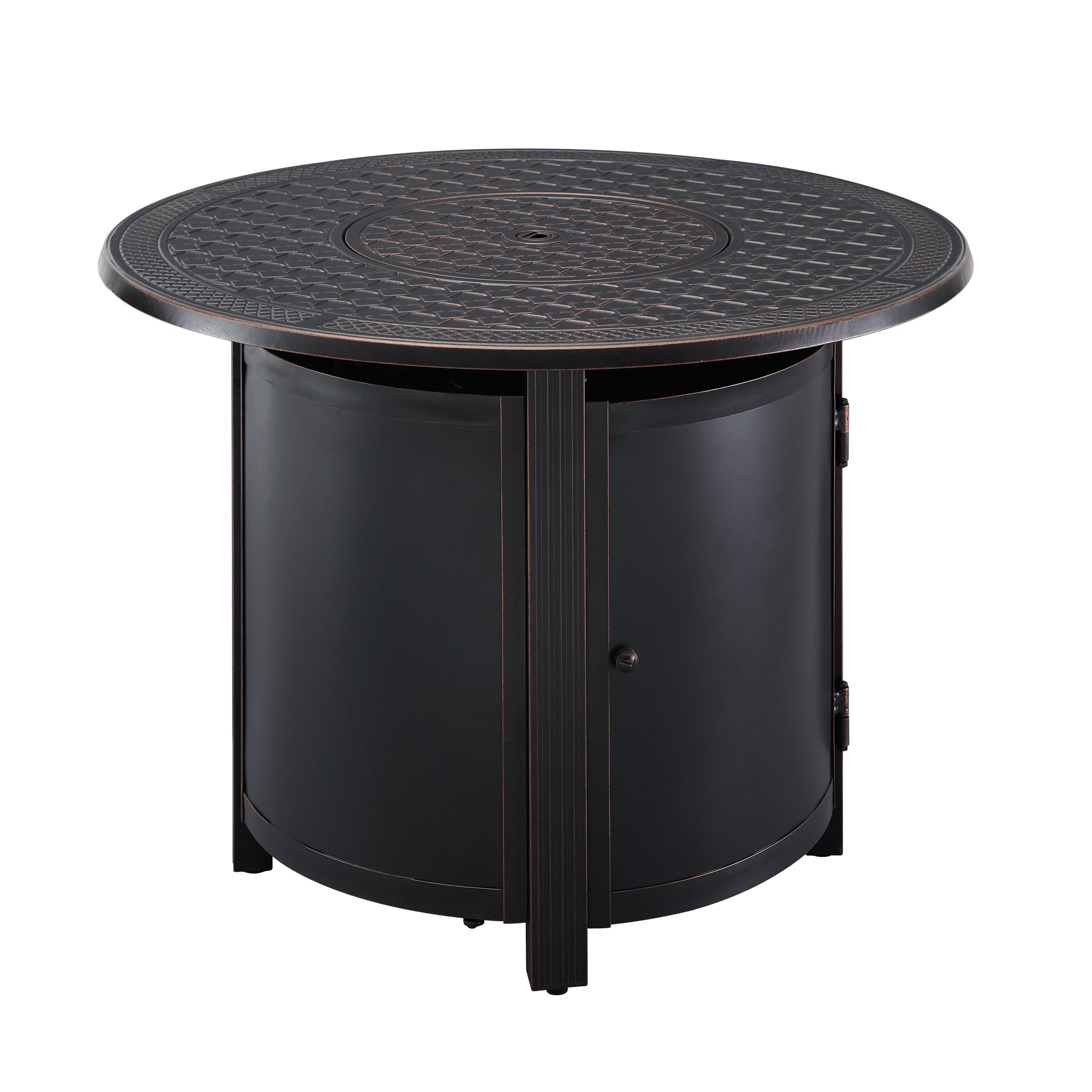 Well Traveled Living Woodberry Aluminum 34" Round LPG Fire Pit