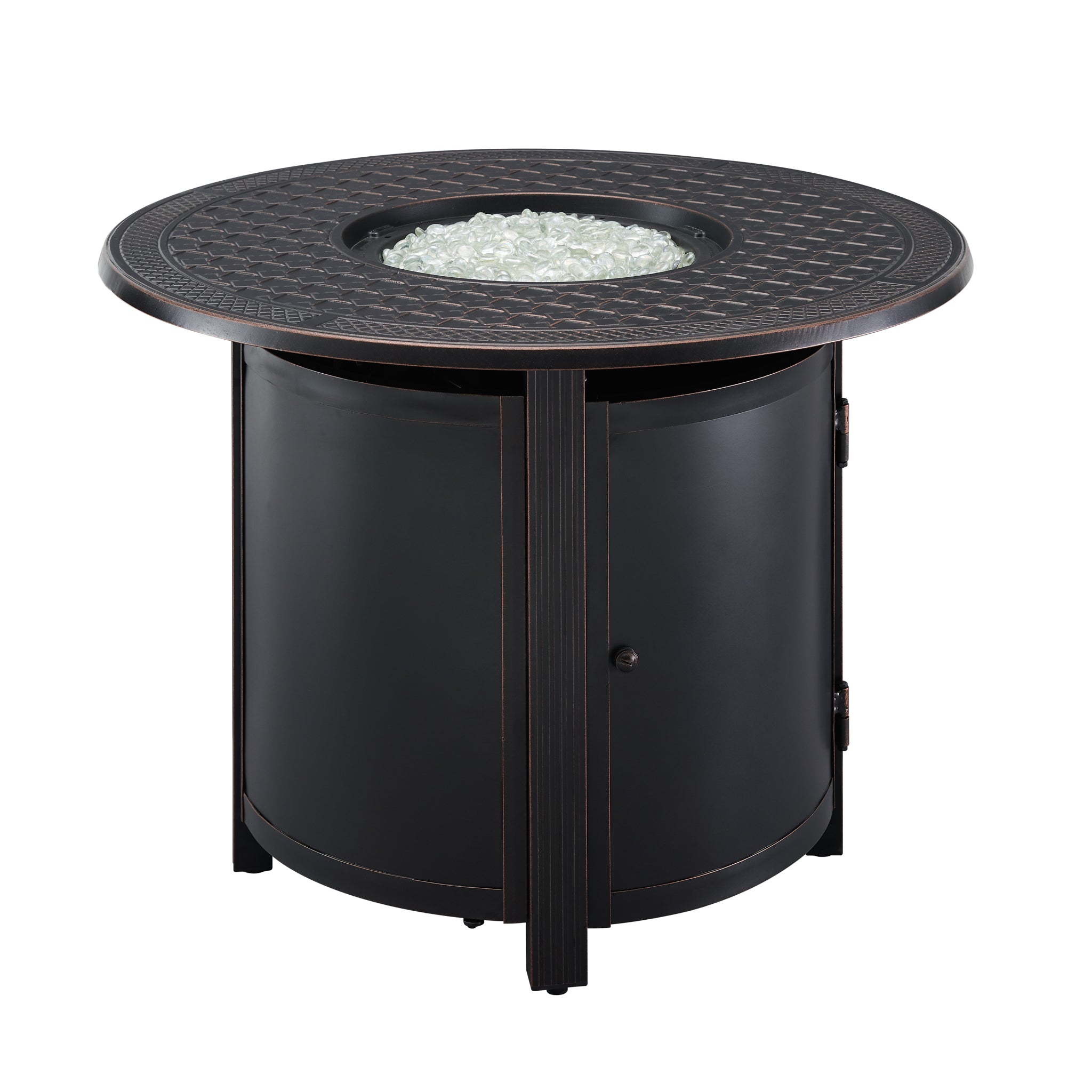 Well Traveled Living Woodberry Aluminum 34" Round LPG Fire Pit