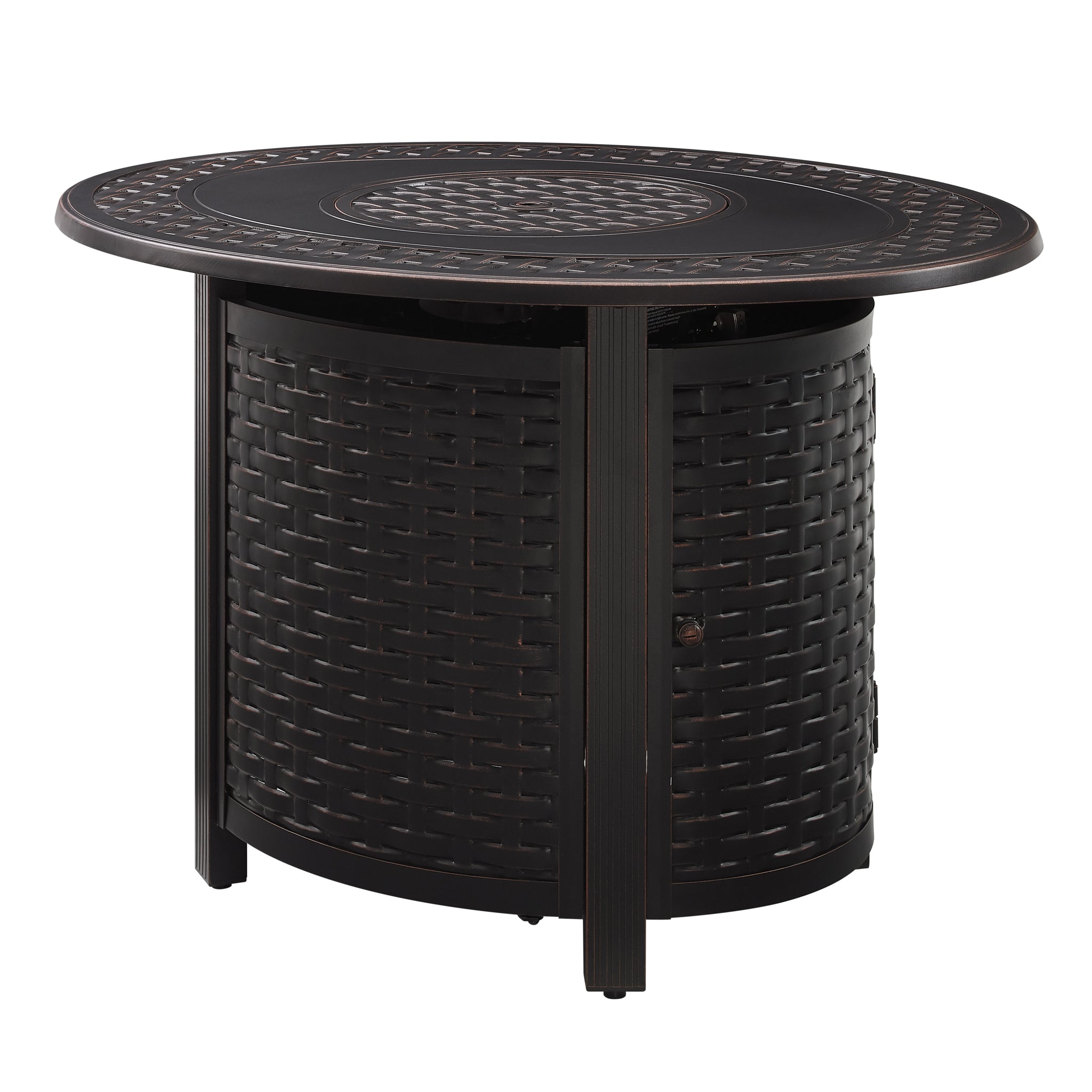 Well Traveled Living Davis Aluminum Oval LPG/NG Fire Pit