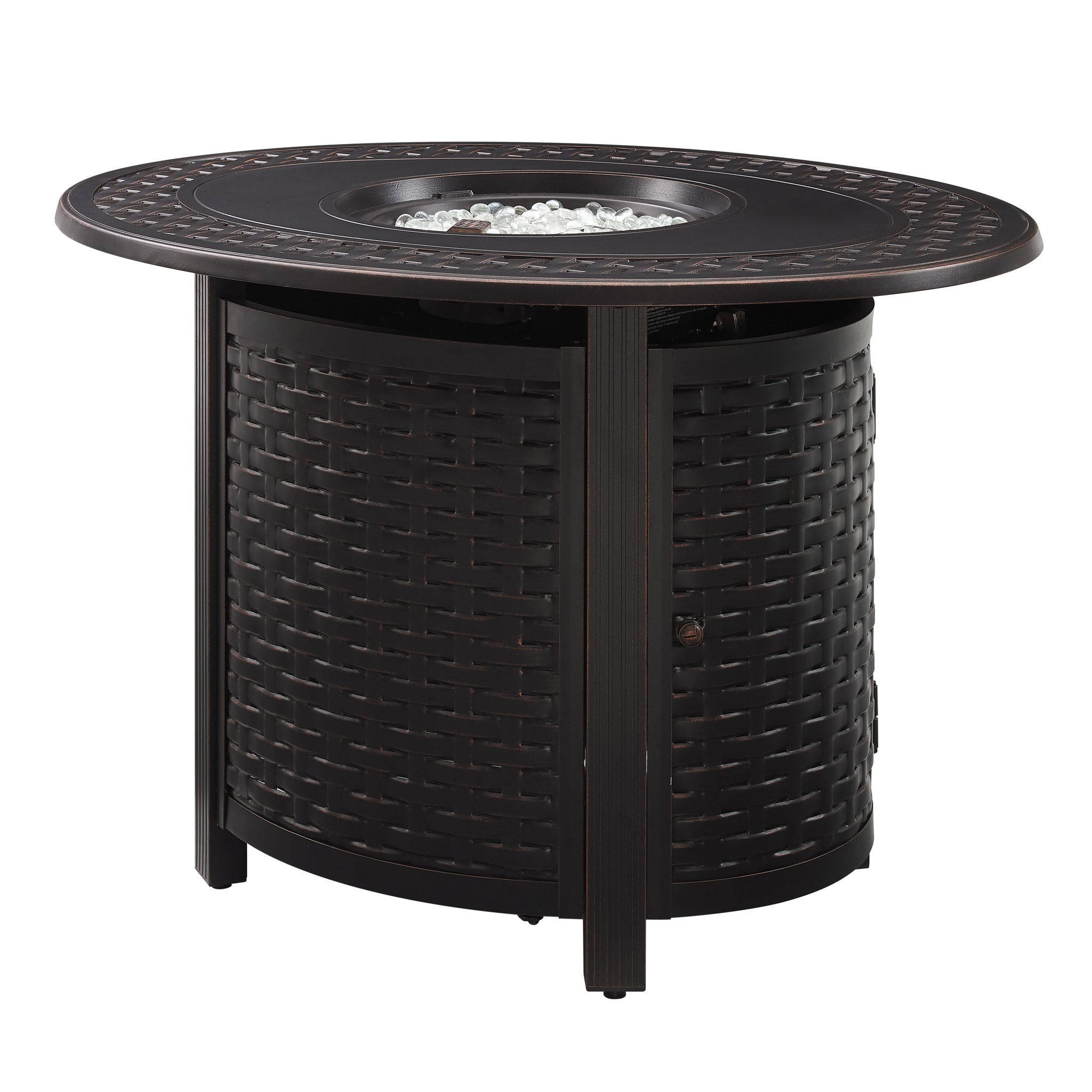 Well Traveled Living Davis Aluminum Oval LPG/NG Fire Pit