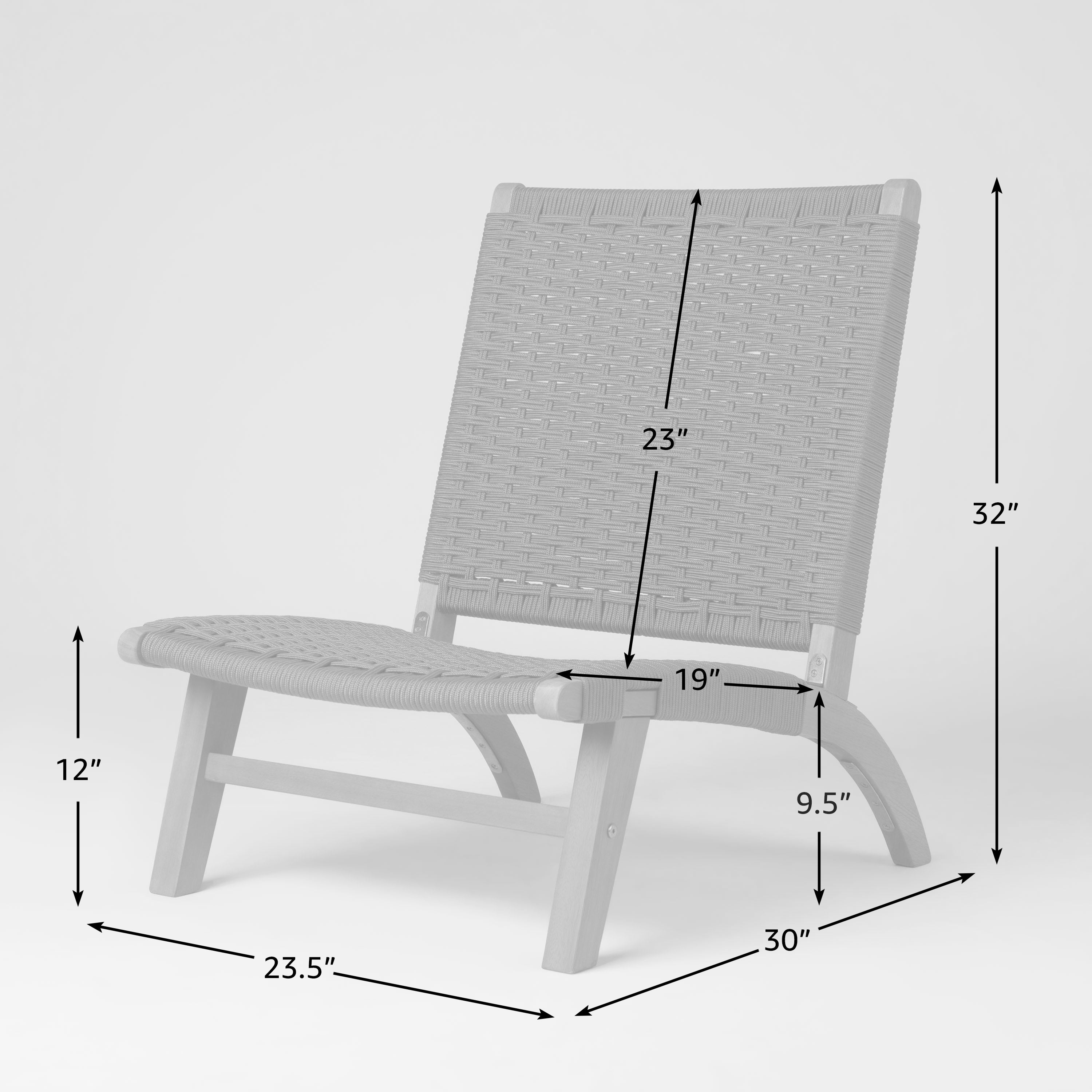 Well Traveled Living Costa Rica Outdoor Modern Lounge Chair