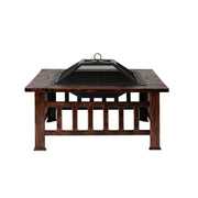 Well Traveled Living Foxdale Square Wood-Burning Fire Pit