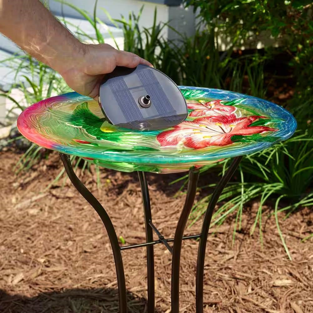 Fast Furnishings Birdbath to Solar Fountain Kit - Place into Bird Bath Bowl to Turn into Fountain