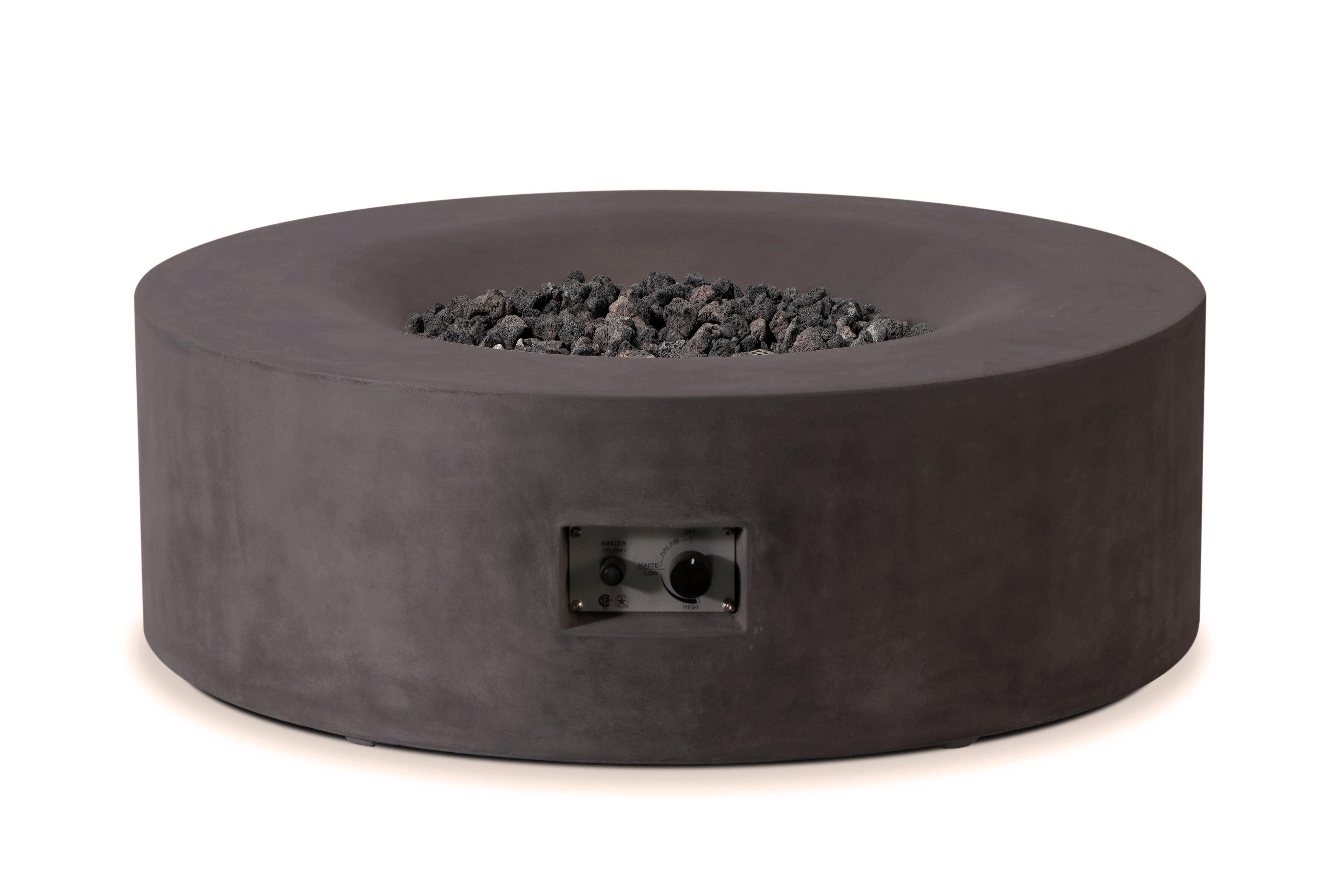 Pyromania Avalon Concrete Fire Table - 42" Round