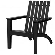 Fast Furnishings Indoor/Outdoor Acacia Wood Adirondack Lounge Armchair - Black