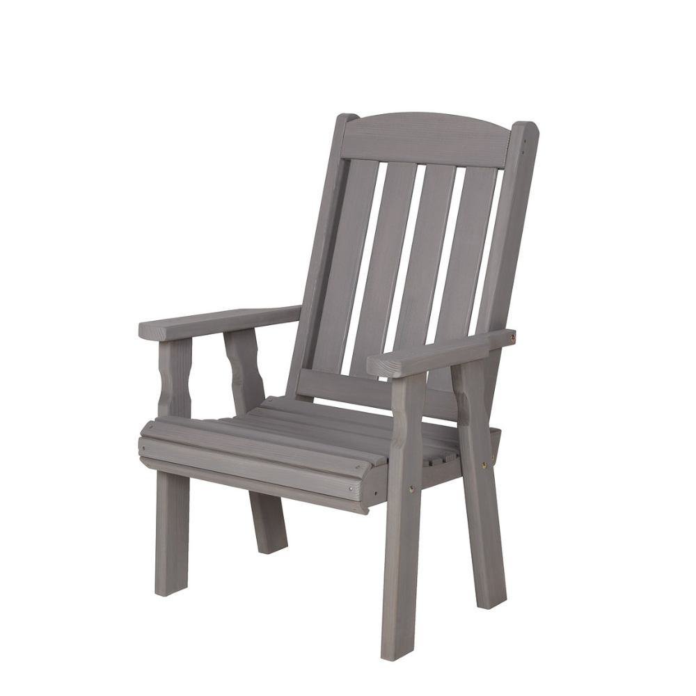 Amish Casual Heavy Duty 600 Lb High Back Mission Treated Patio Chair