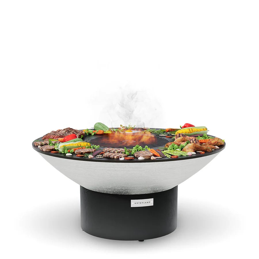 Arteflame XXL 40" Platinum Edition Fire Pit With Cooktop