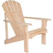 Fast Furnishings Ergonomic Natural Cedar Wood Adirondack Chair