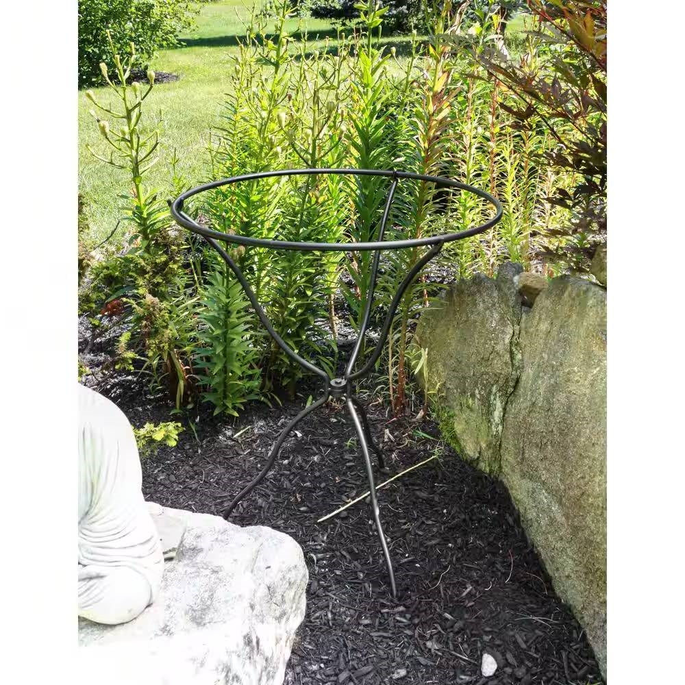 Fast Furnishings 29-inch High Tripod Ring Stand for Birdbath - Bird Bath Bowl Not Included