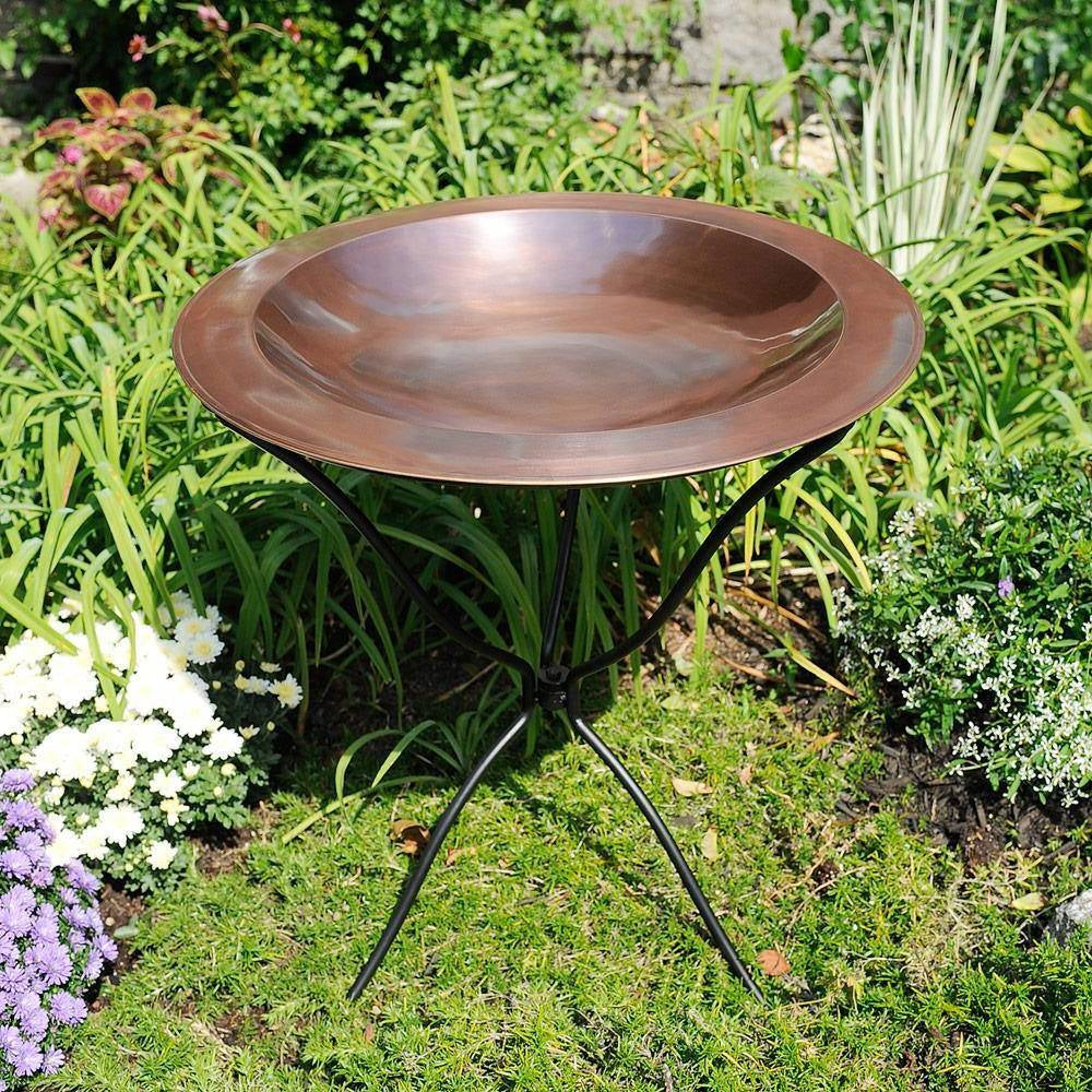 Fast Furnishings 29-inch High Tripod Ring Stand for Birdbath - Bird Bath Bowl Not Included