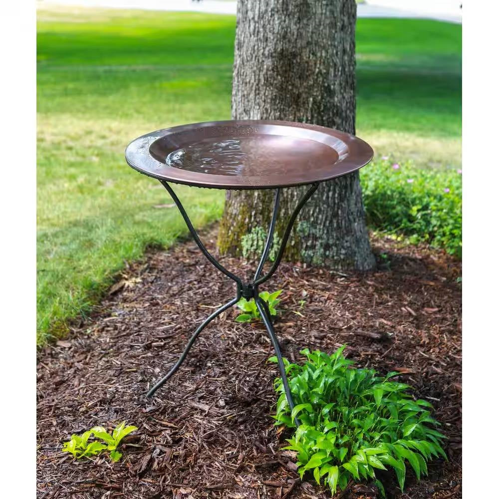 Fast Furnishings 29-inch High Tripod Ring Stand for Birdbath - Bird Bath Bowl Not Included