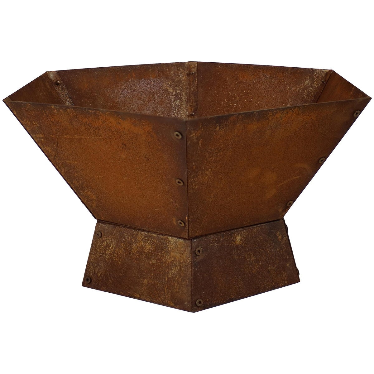 Fast Furnishings 23 Inch Rustic Steel Affinity Fire Pit