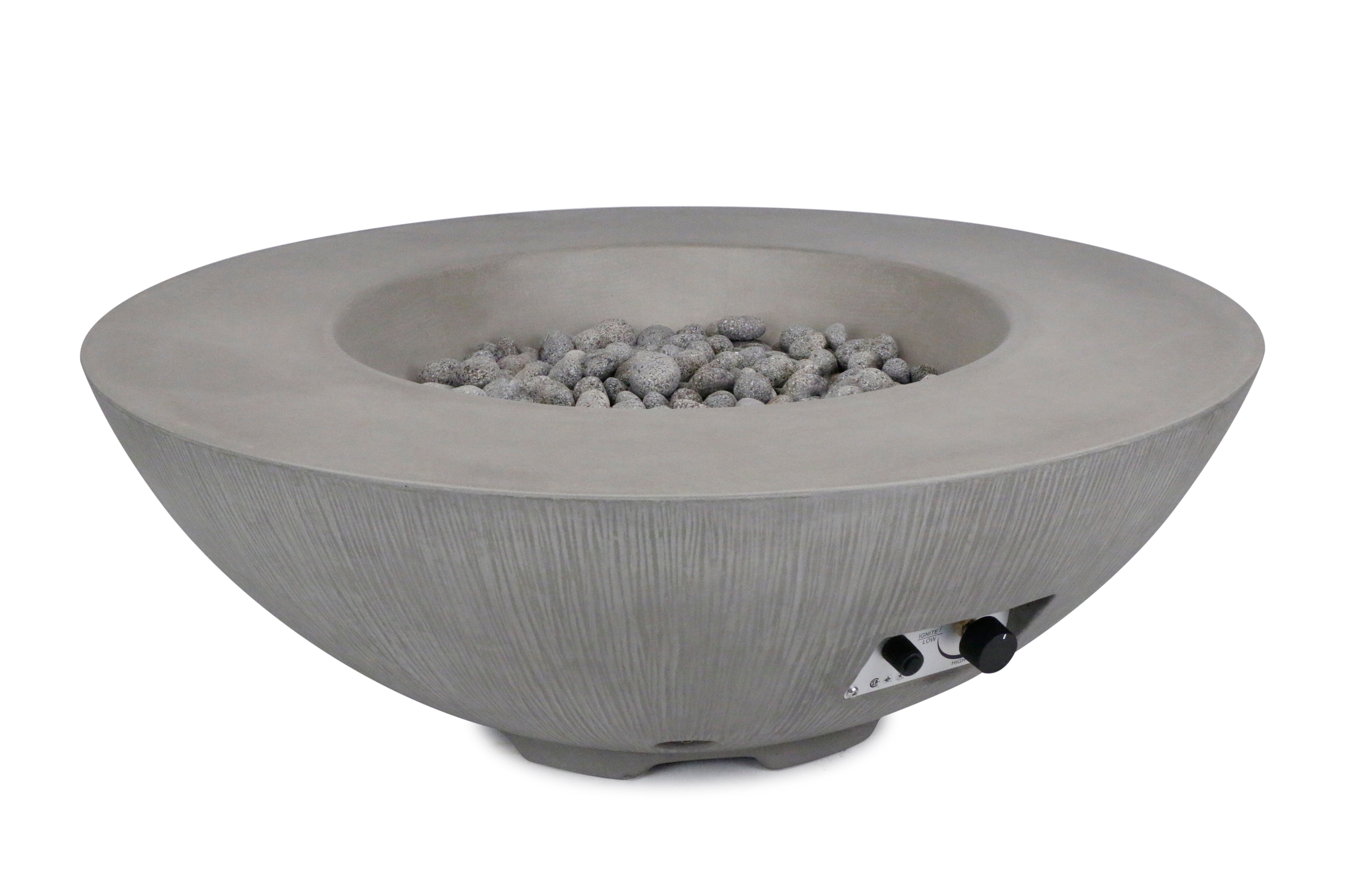 Pyromania 41" Bowl Concrete Fire Bowl- Shangri-La