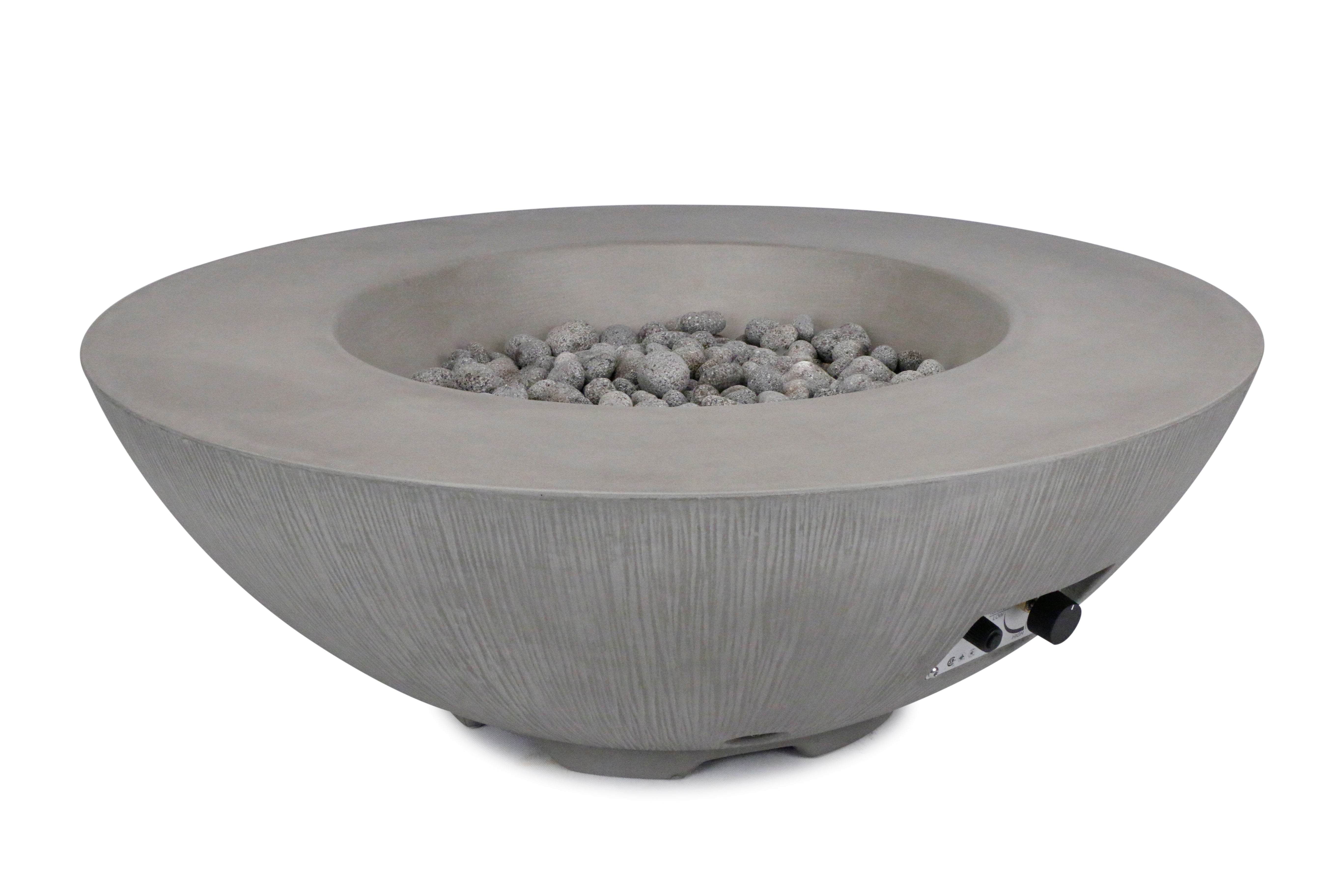 Pyromania 41" Bowl Concrete Fire Bowl- Shangri-La