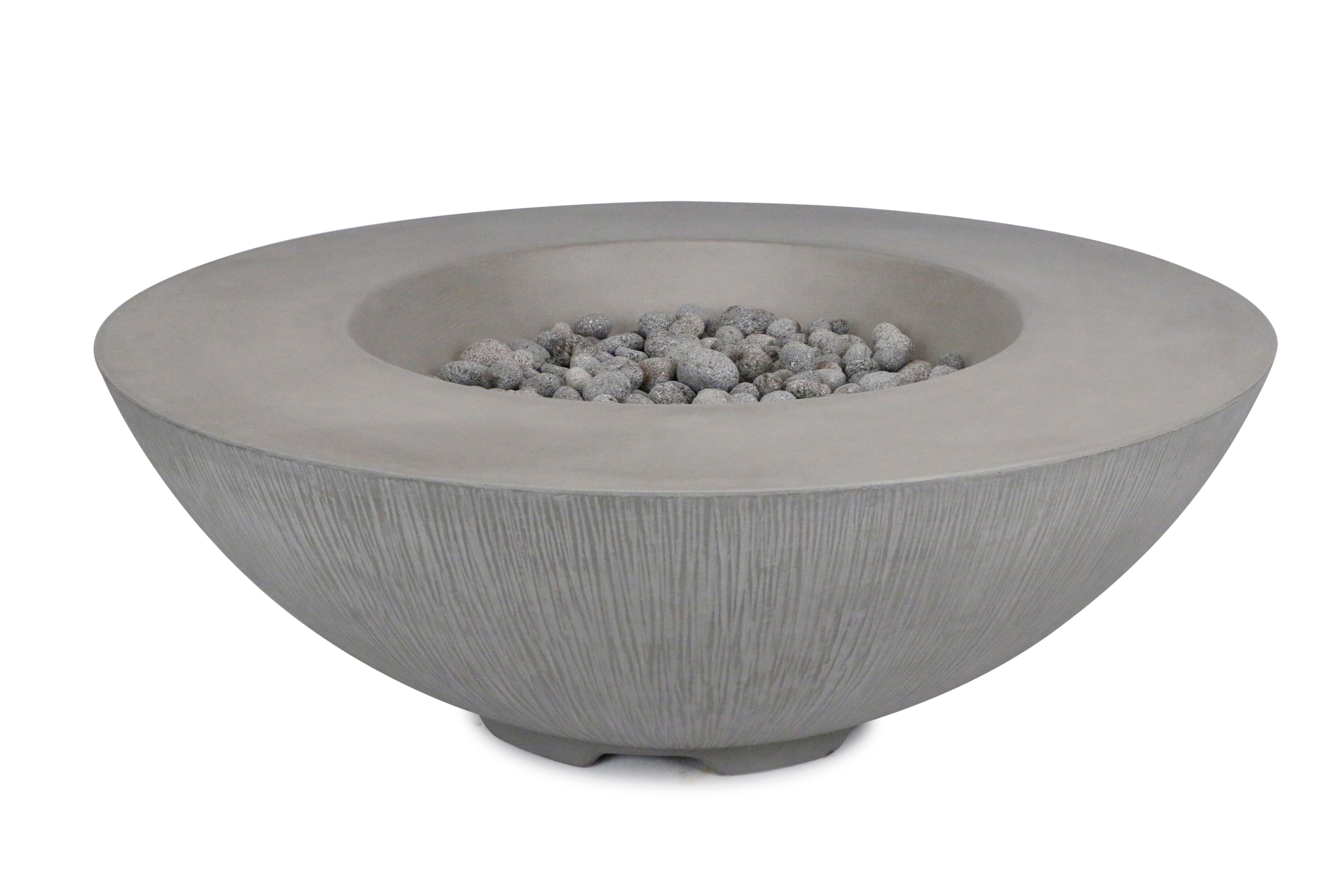 Pyromania 41" Bowl Concrete Fire Bowl- Shangri-La