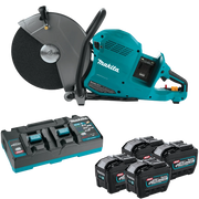 Makita GEC01PL4 80V max (40V max X2) XGT® Brushless 14" Power Cutter Kit with 4 Batteries, AFT®, Electric Brake (8.0Ah)