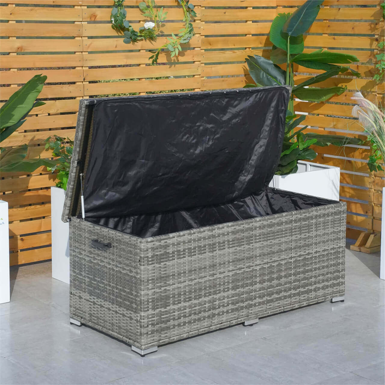 Direct Wicker's Outdoor iron rattan storage box PA-3256-I