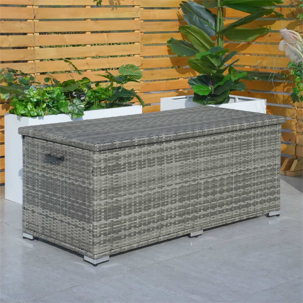 Direct Wicker's Outdoor iron rattan storage box PA-3256-I