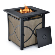 Fast Furnishings 40,000 BTU Portable LP Gas Propane Fire Pit Table