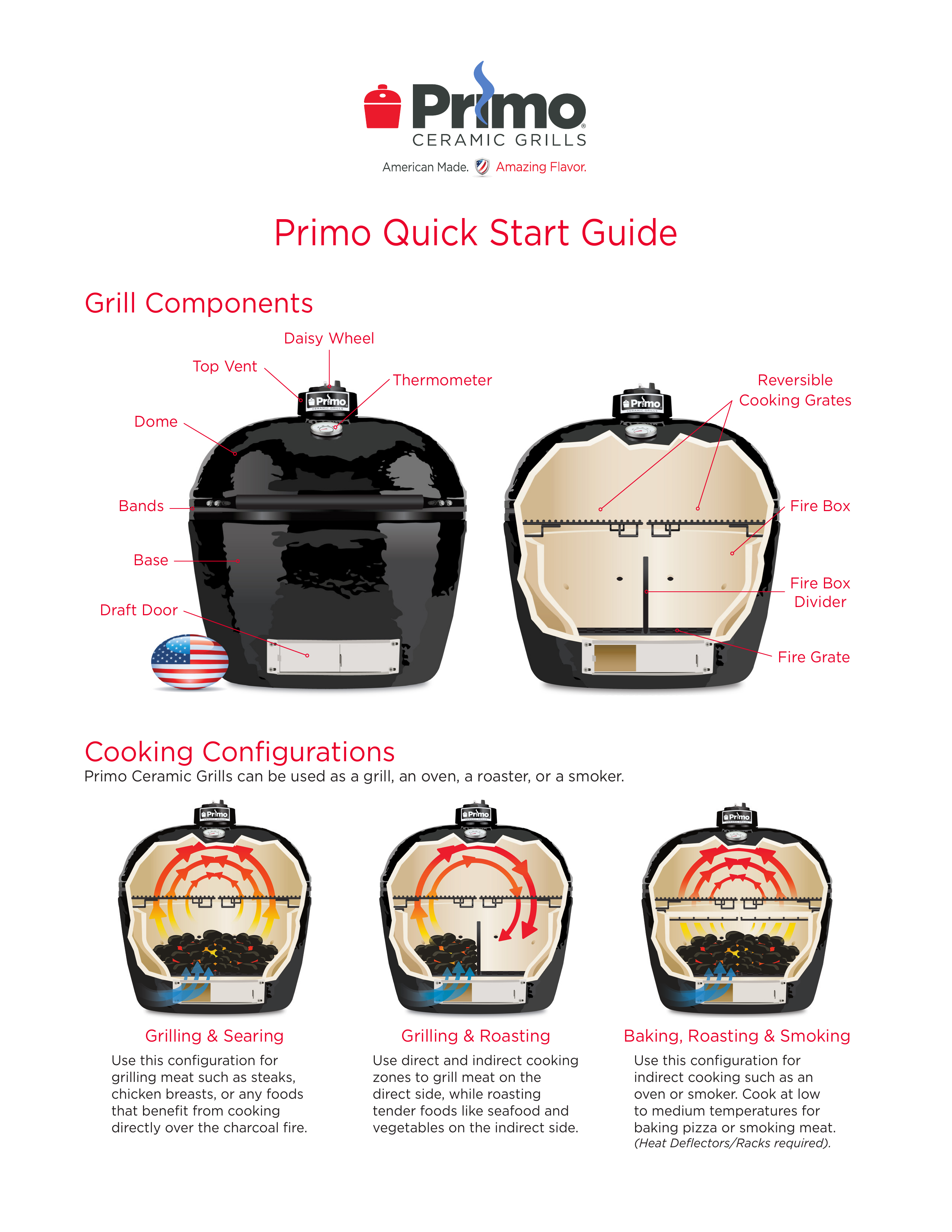 Primo Ceramic Grill XX-Large All In One Oval Kamado Charcoal Grill