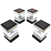 Fast Furnishings Set of 4 Solar Powered Deck or Post Cap LED Lights