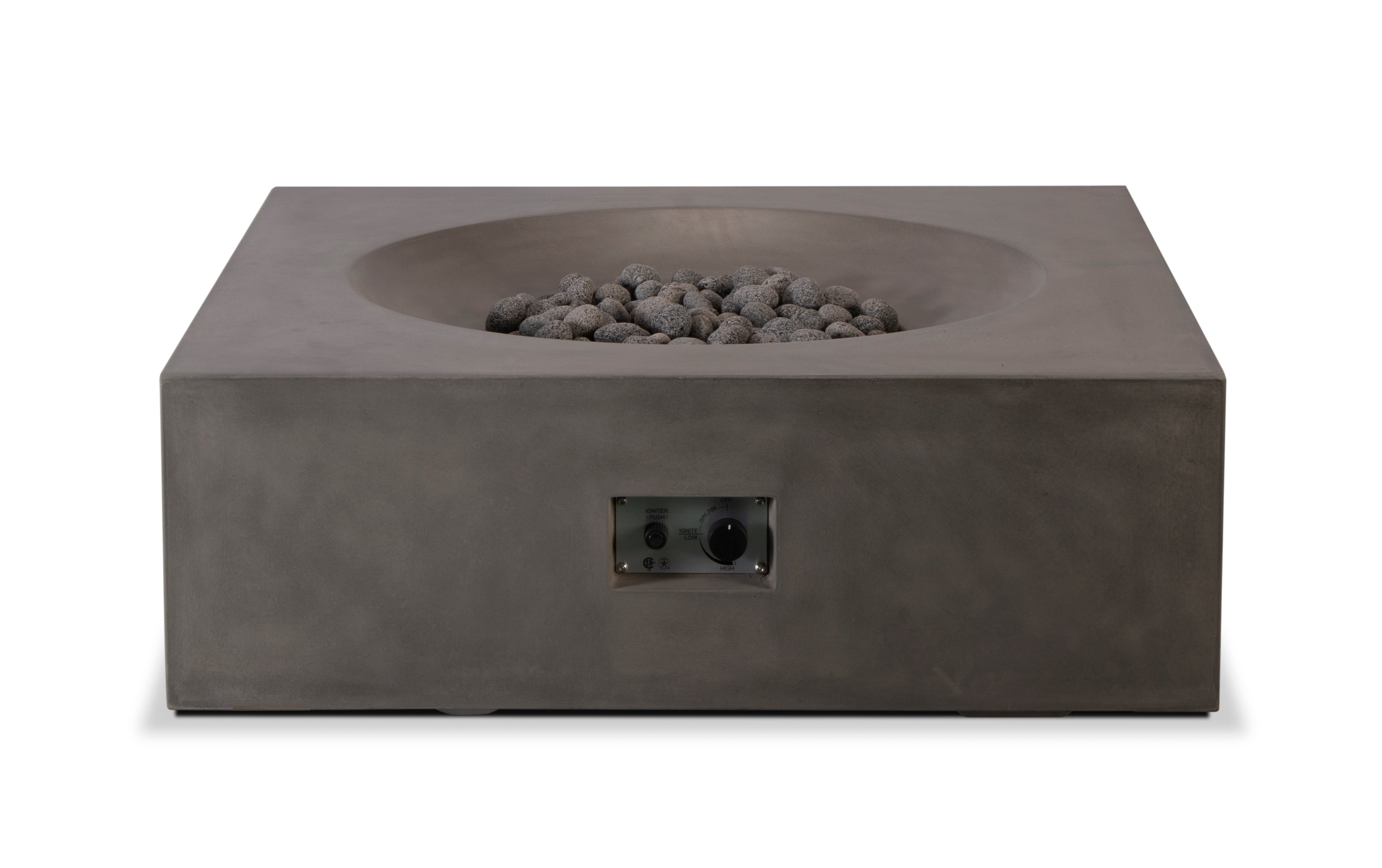 Pyromania Square Concrete Fire Pit- Tao