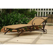 Fast Furnishings Resin Wicker / Steel Multi-Position Chaise Lounge Chair Recliner