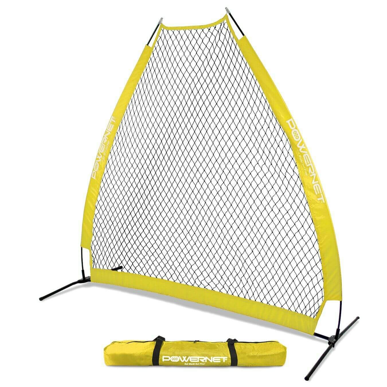 PowerNet 7' Portable A-Frame Pitching Screen for Batting Practice with Carry Bag by Jupiter Gear