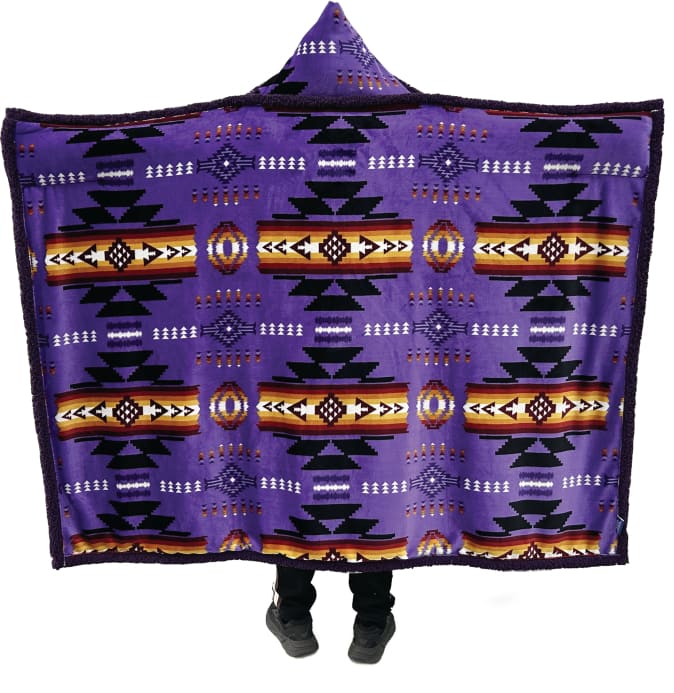 Aztec Hooded Blanket by Linen Mart