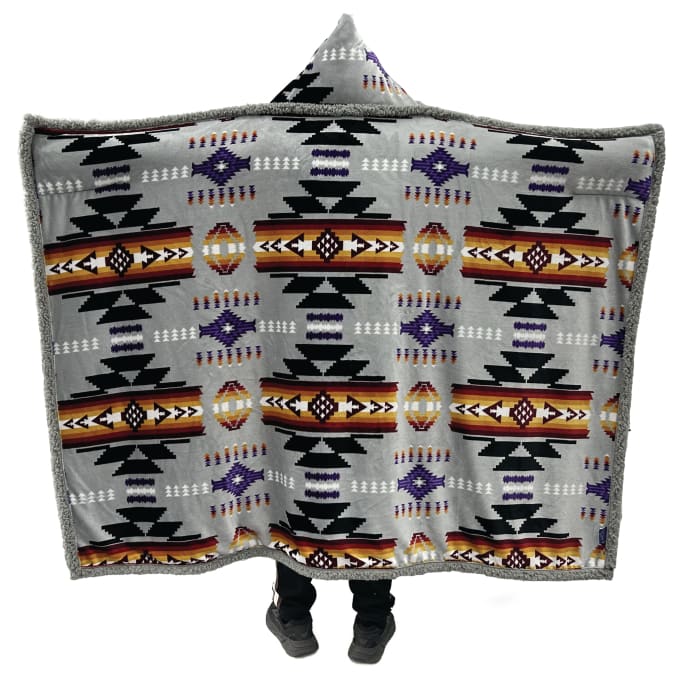 Aztec Hooded Blanket by Linen Mart