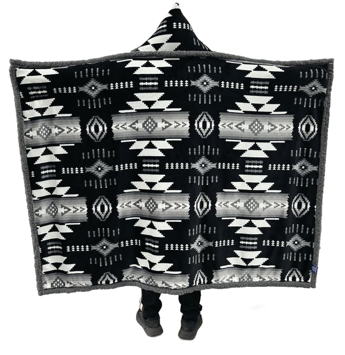 Aztec Hooded Blanket by Linen Mart