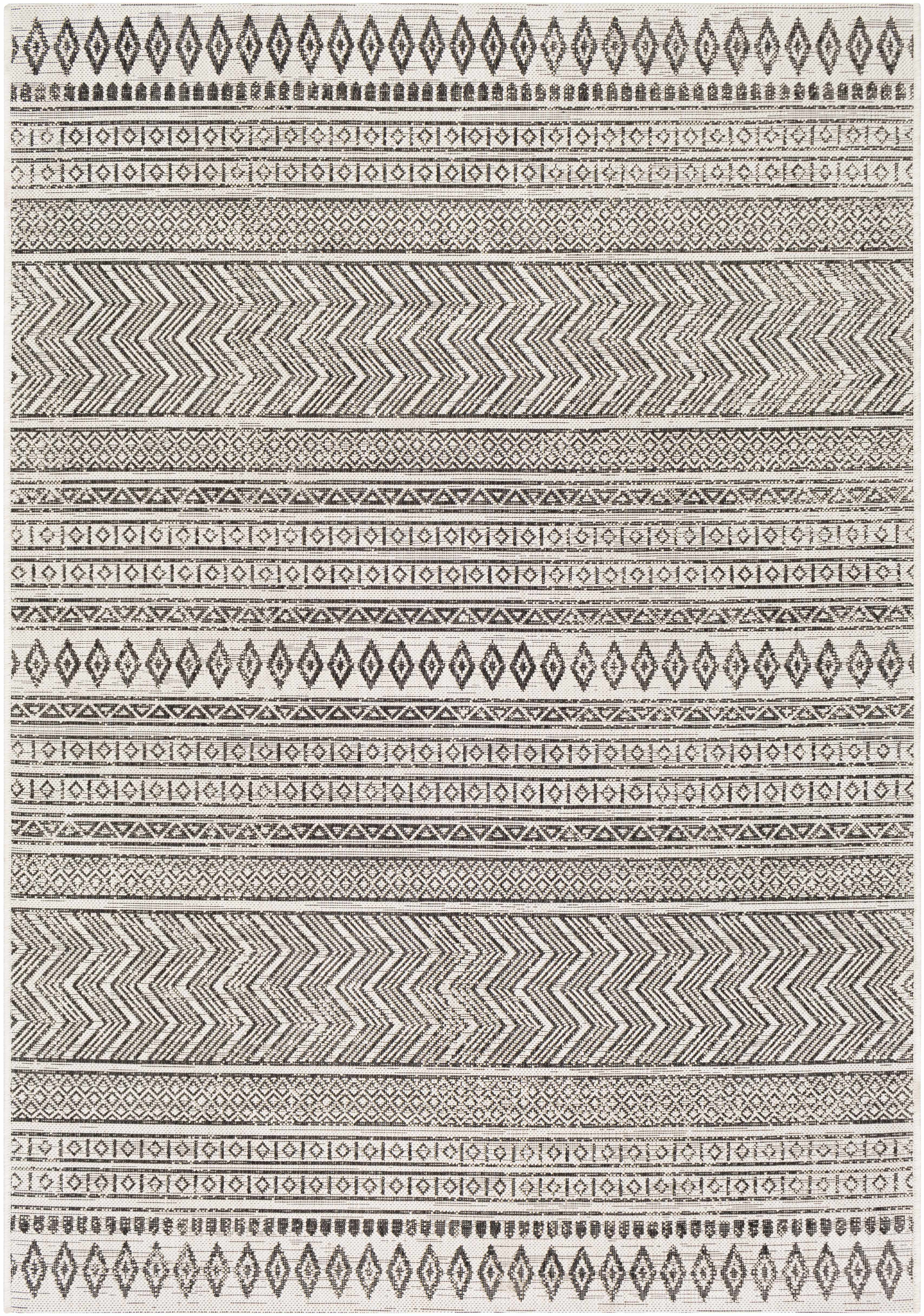 Imboden Black&White Outdoor Rug