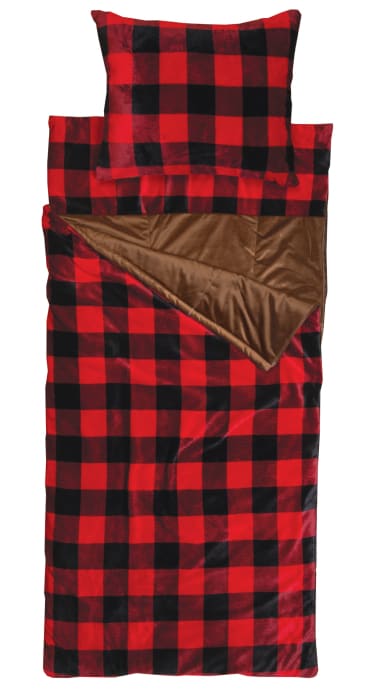 Lumberjack Red Slumber Bag by Linen Mart