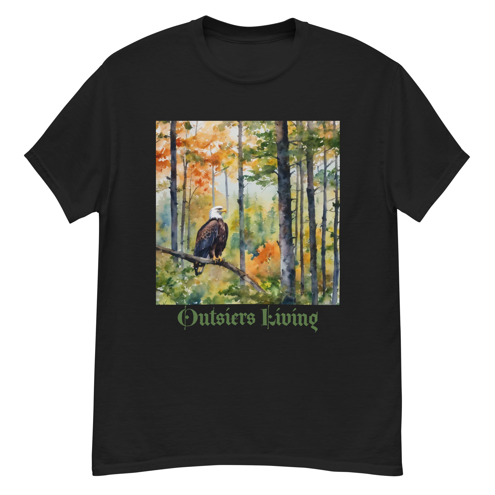 Outsiders Living Eagle Water Color Men's Classic Tee