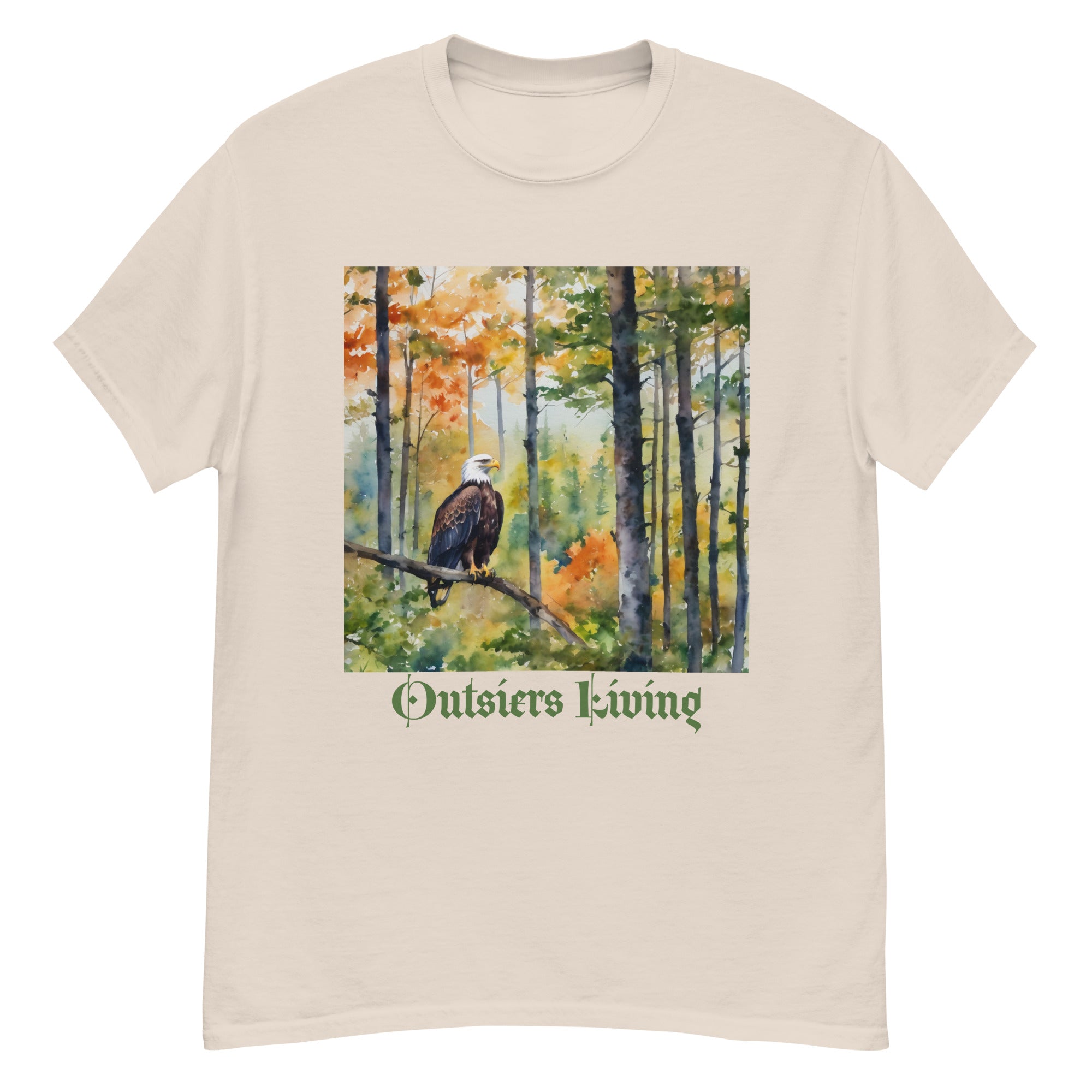 Outsiders Living Eagle Water Color Men's Classic Tee