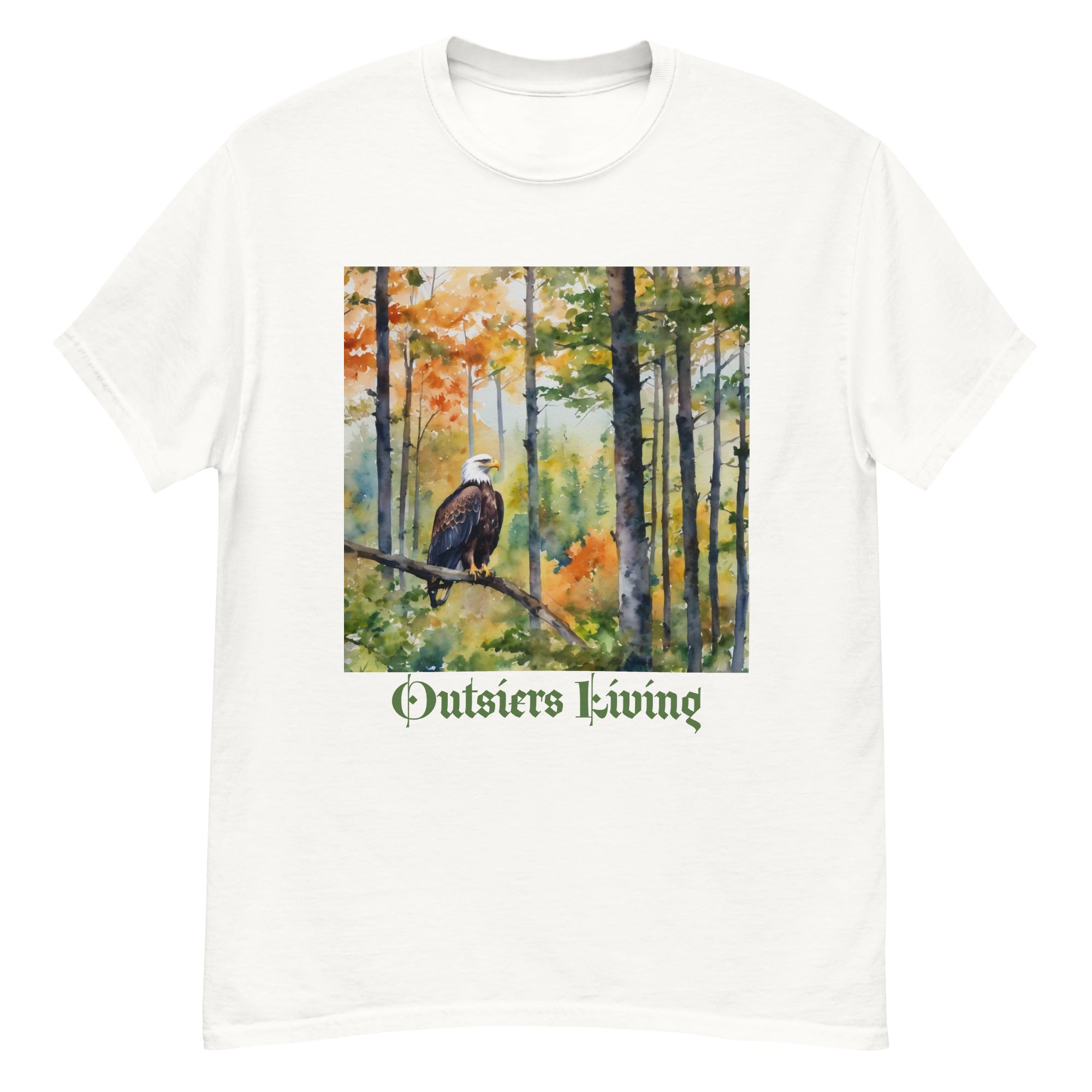 Outsiders Living Eagle Water Color Men's Classic Tee