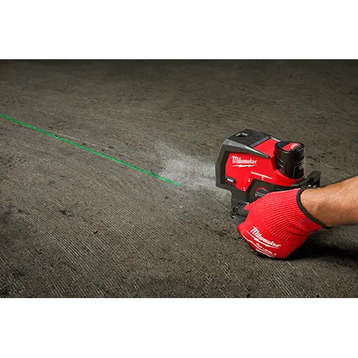 Milwaukee 3622-21 M12 Green Cross Line & Plumb Points Laser Kit