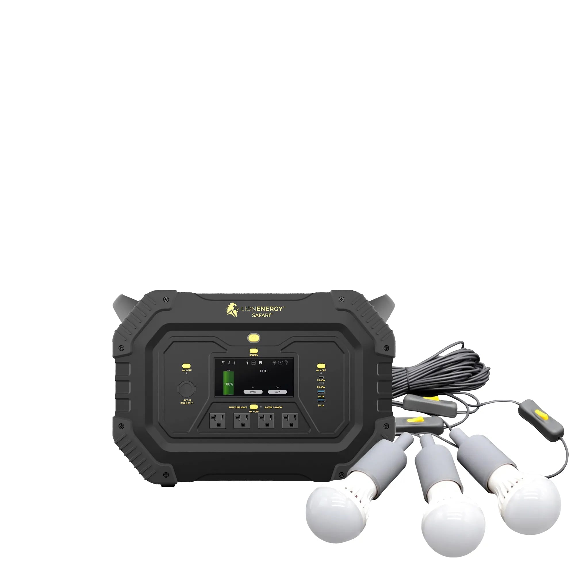 Lion Energy Safari - Portable Power Station Bundle