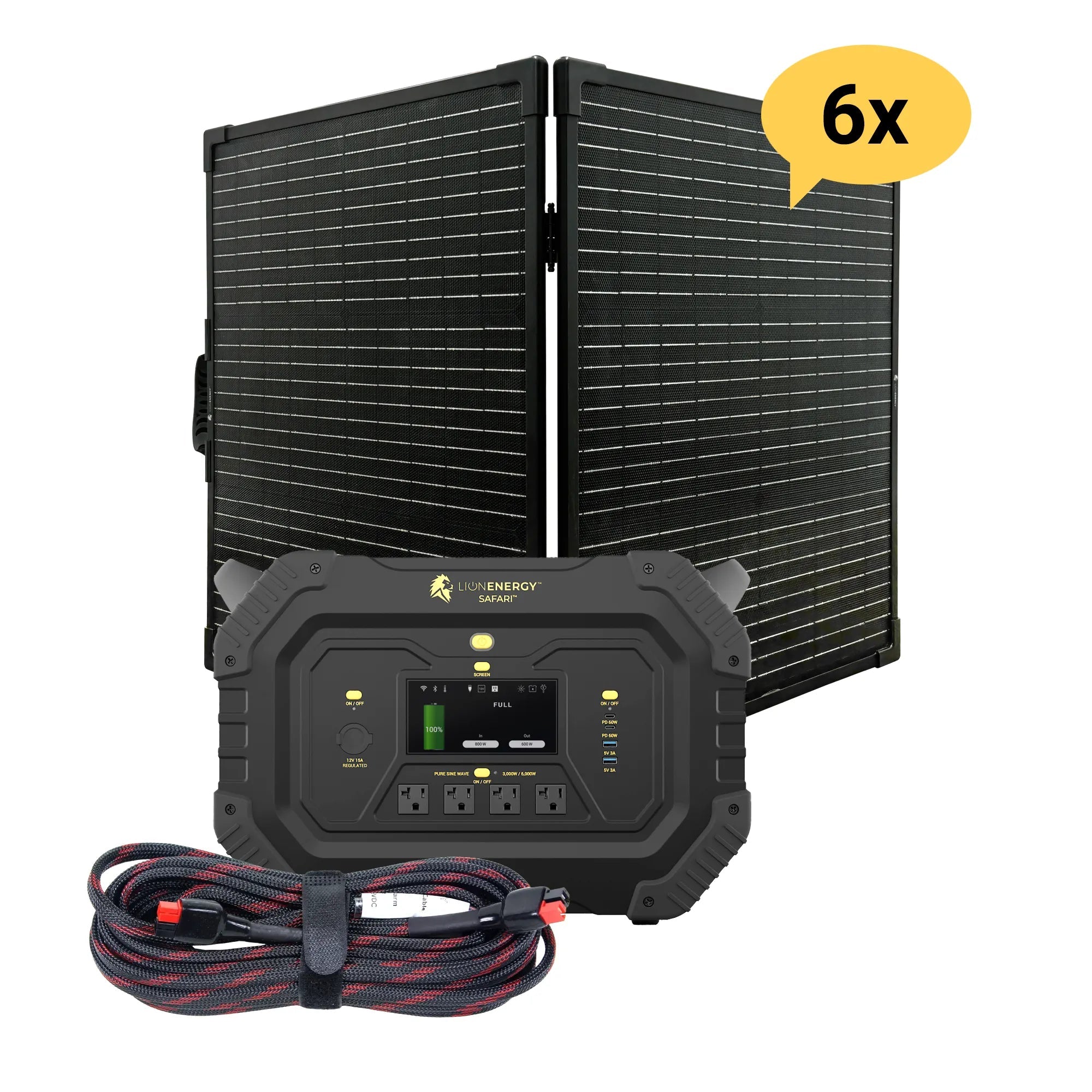 Lion Energy Safari - Portable Power Station Bundle