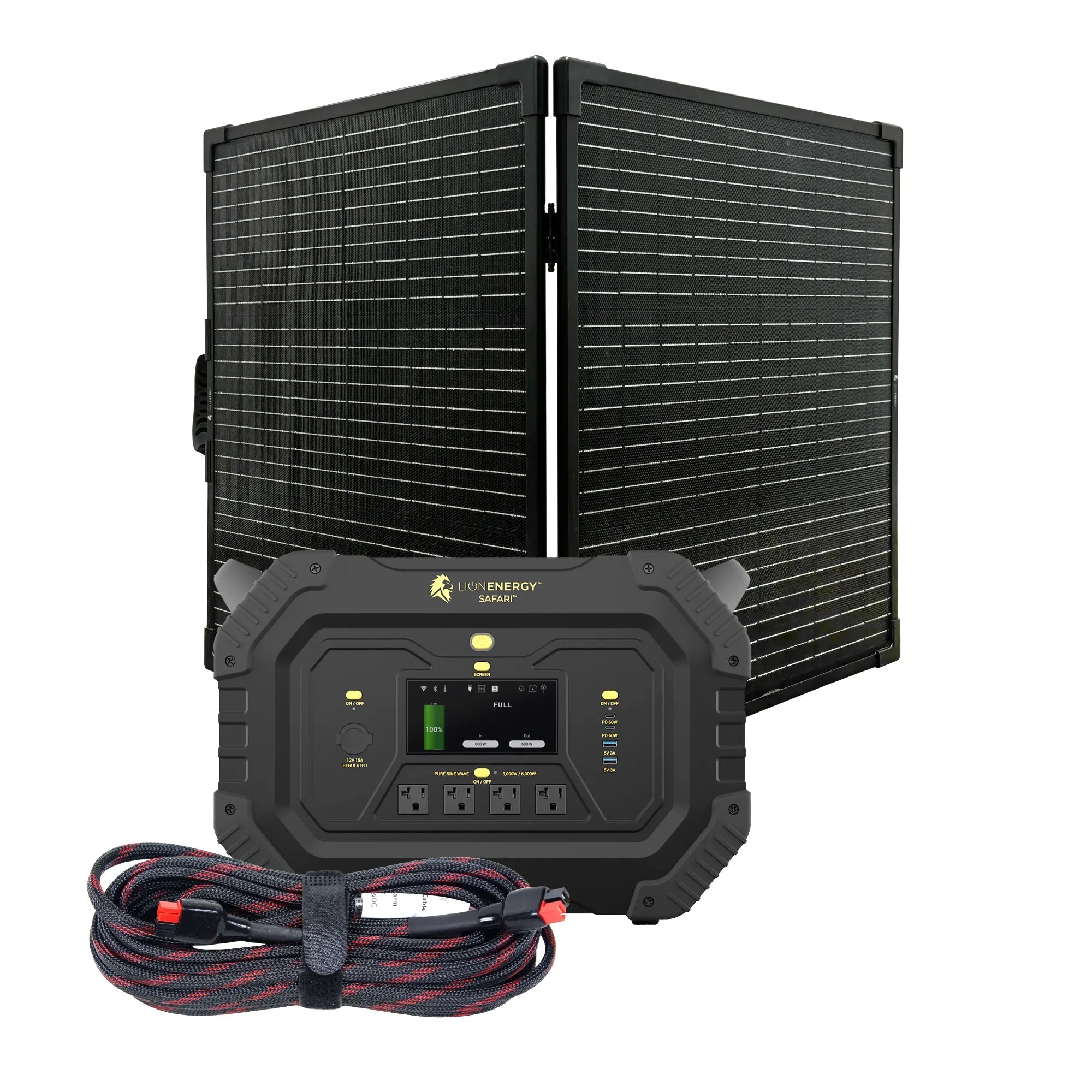 Lion Energy Safari - Portable Power Station Bundle