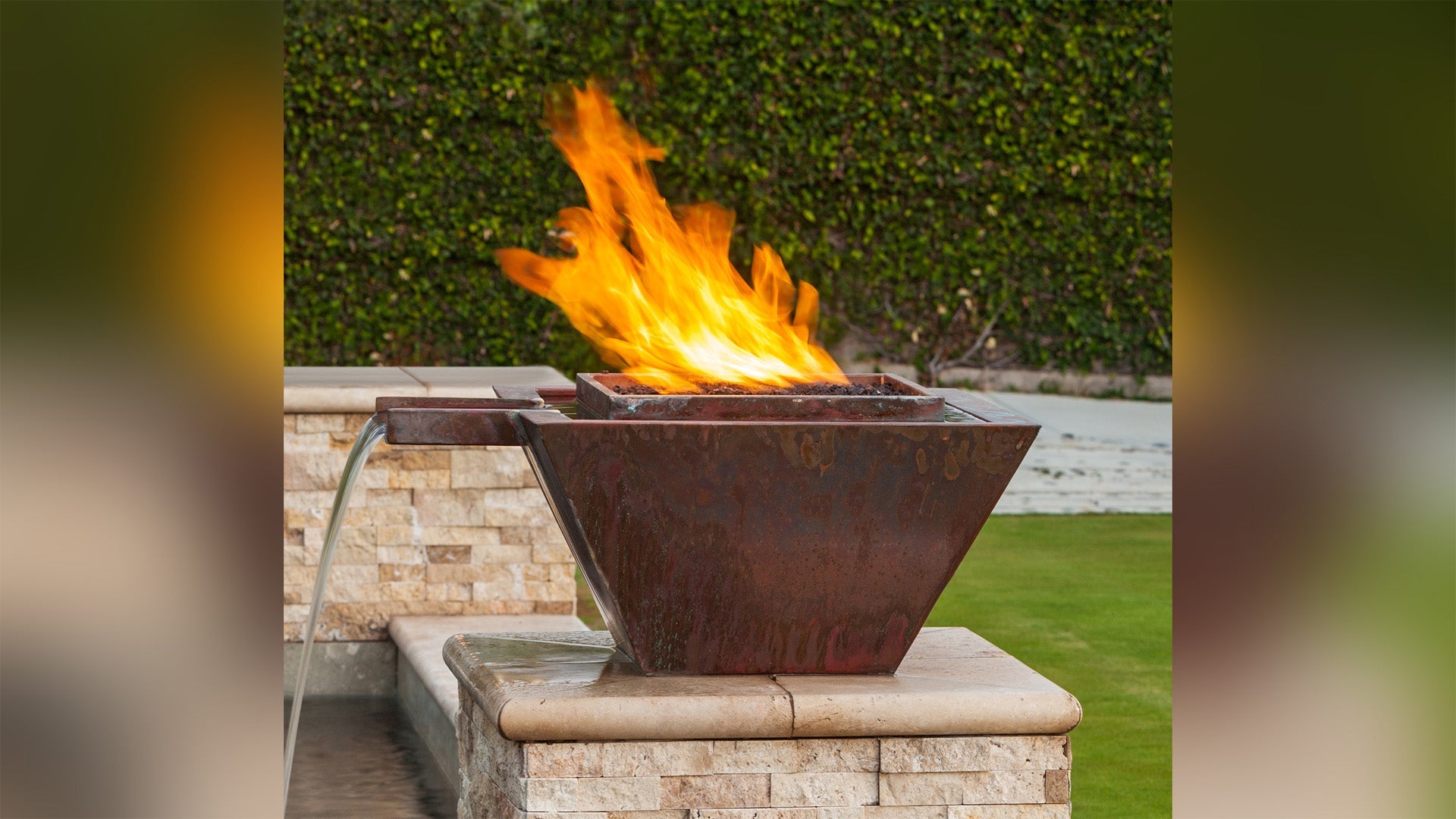 The Outdoor Plus Maya Fire Bowl GFRC Concrete