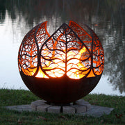 The Fire Pit Gallery Autumn Sunset – Leaf Fire Pit Sphere